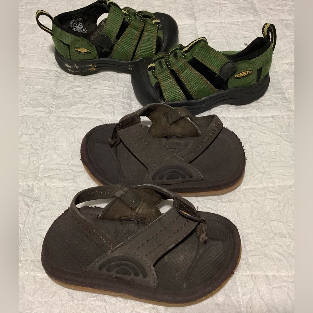 Keen Toddler size 3/4 & Rainbow Sandals Flip Flops